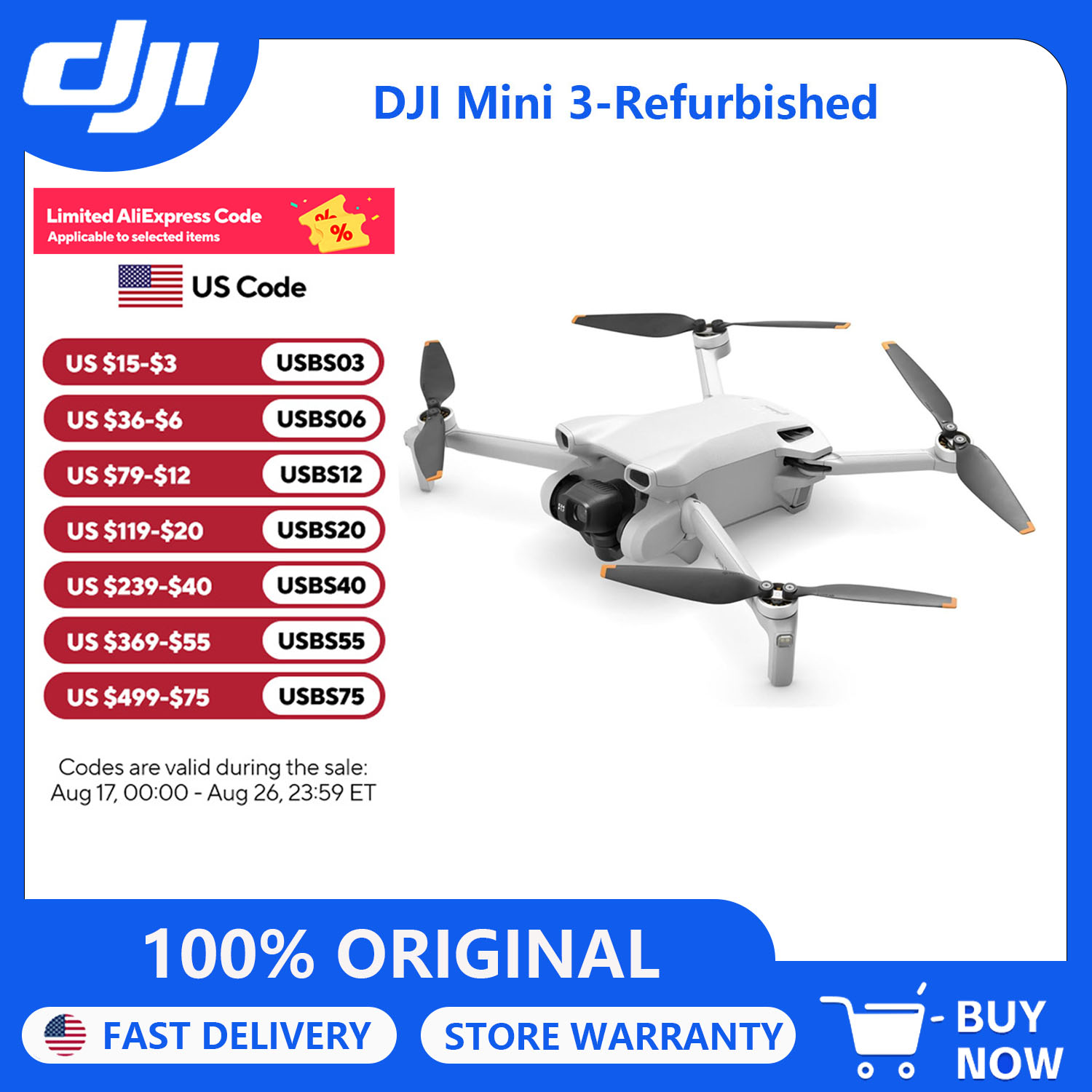 Drone Gimbal 3 Axis - 성인용 카메라 장착 DJI 미니 3