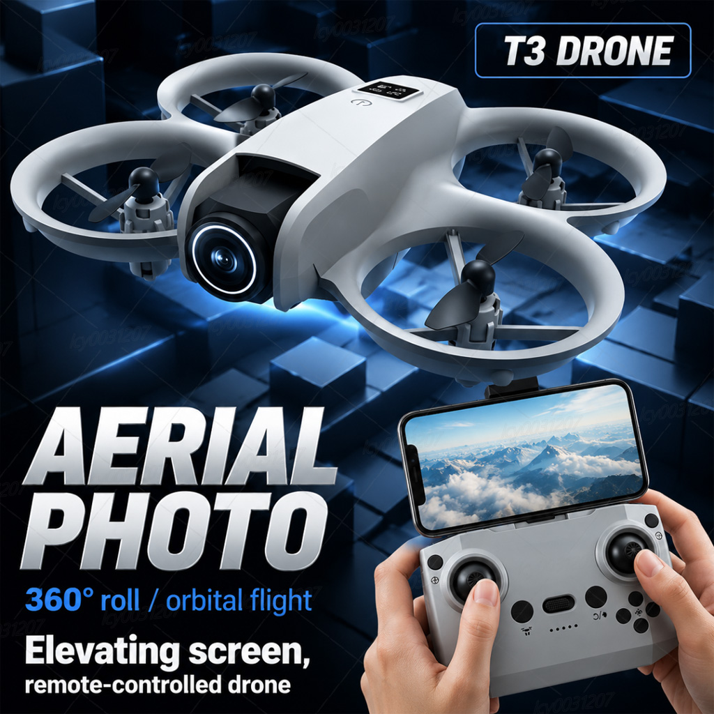 Drone Gimbal Brushless - NEW T3 미니 8K 드론 듀얼