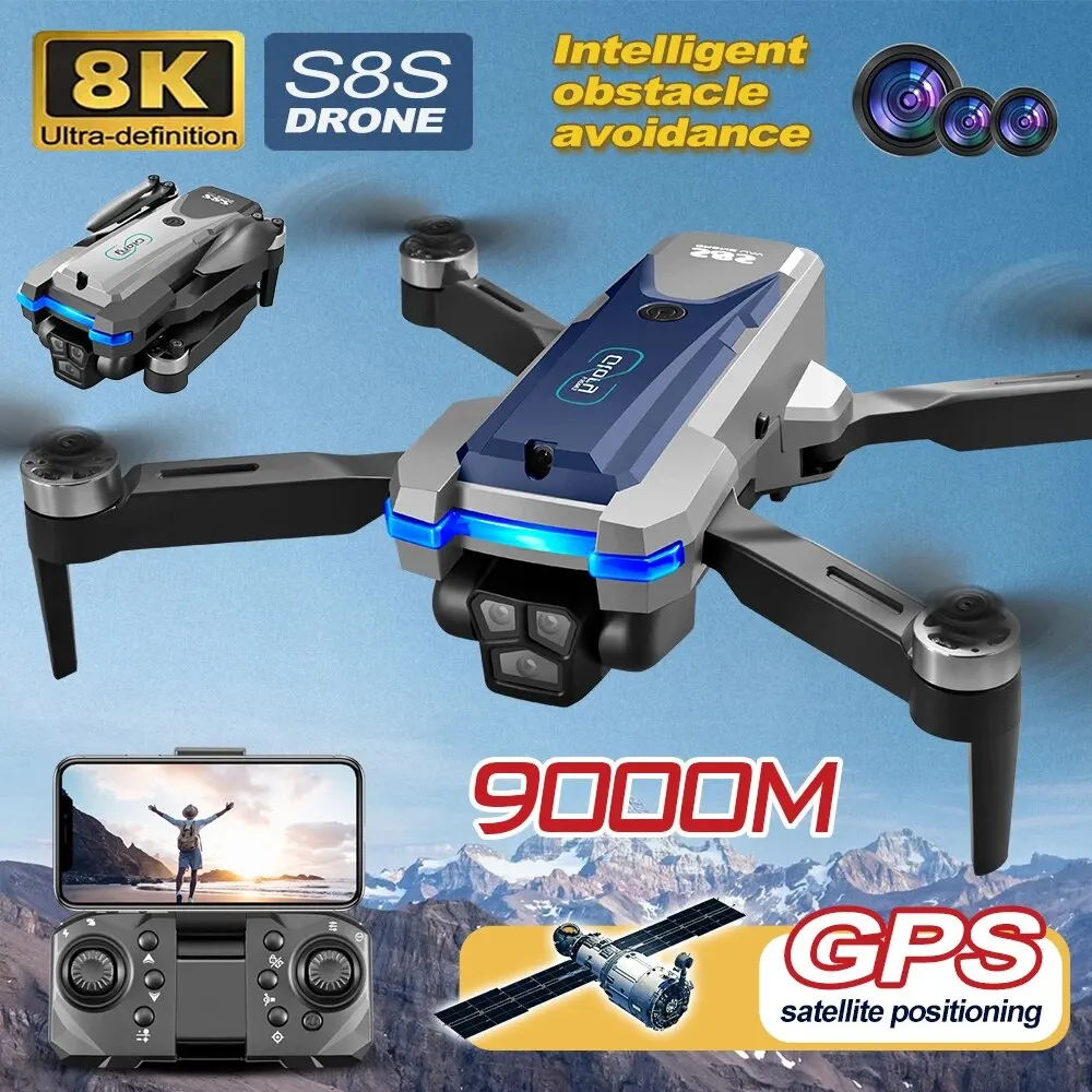 S8S GPS 드론 5G 와이파이 8K HD 듀얼 ES - Drone Gimbal Brushless 리뷰 및 가격